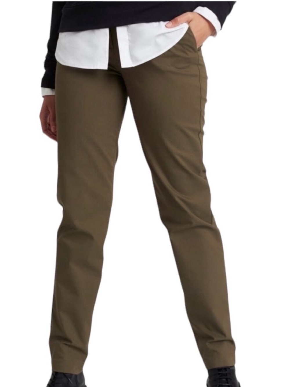 Kit & Ace green slim fit high waist lightweight pants Sz 10 excellent condition